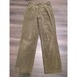 Alex Mill Boy Pant Corduroy Pants Dark Olive Green Size 0 (BUTTON FLAW)